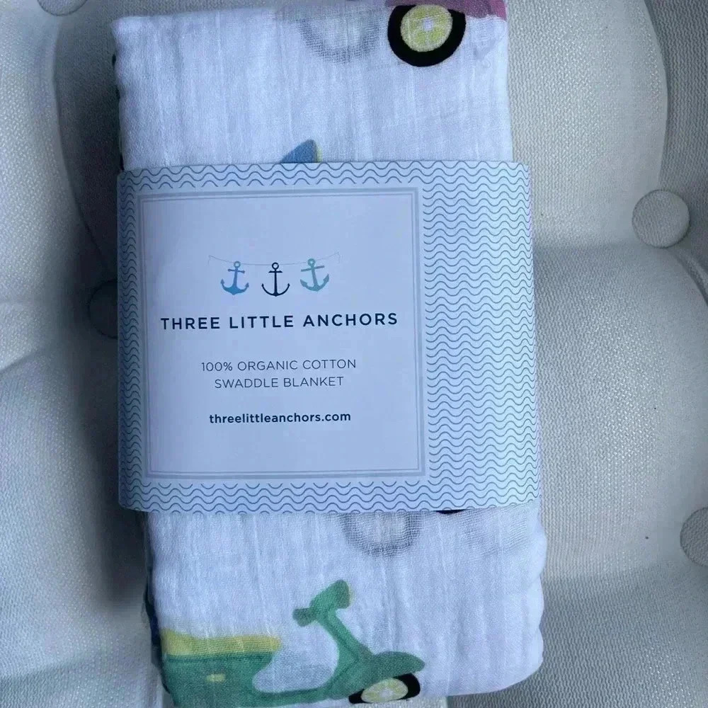 [Three Little Anchors] NWT Scooters Swaddle